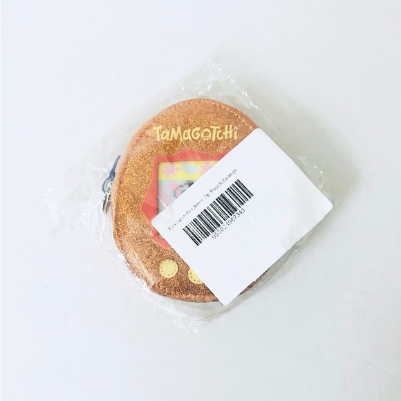 Cakeworthy X Tamagotchi Orange Glitter Zip Pouch - Picture 2 of 9